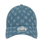 Casquette FEMME New Era 9Forty® coton bleue en jean