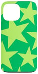 iPhone 13 Pro Max Preppy Green Star Pattern Case