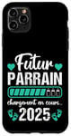 Coque pour iPhone 11 Pro Max Futur Parrain 2025 Humour Annonce Naissance Grossesse Cadeau