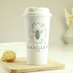 Personalised Memento Company Message Bee Insulated Travel Cup - 380ml