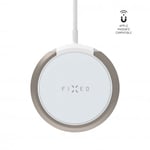 Fixed Trådlös Laddare MagPad Wireless Charger MagSafe Vit