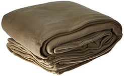 POYET MOTTE POLECO Couverture polaire Polyester Taupe 220 x 240 cm