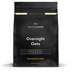 THE PROTEIN WORKS Overnight Oats | Petit déjeuner riche en protéines | Encas à faible teneur en sucre | Avoine à faible IG | THE PROTEIN WORKS | Caramel Latte | 1kg