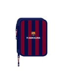 Safta F.C. Barcelona School Pencil Case with 56 Tools Included, Children's Penci