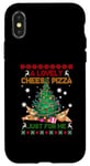 Coque pour iPhone X/XS Une jolie pizza au fromage Just For-Me Alone Home Christmas