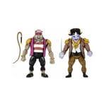 Neca - Teenage Mutant Ninja Turtles: Turtles in Time - Pack 2 Pirate Rocksteady &amp; Bebop Figurer 18 cm