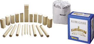 Philos Philos Pinewood Kubb Game Original 31x28cm Pihapelit ja ulkoleikit NATUREL