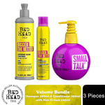 Bed Head By Tigi Volume Trio Bundle of Shampoo & Conditioner with Hair Cream