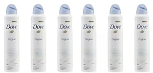 6 x 250ml Dove Original Aerosol Anti-Perspirant Deodorant Spray