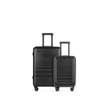 ETERNITIVE - Set de 2 Valise - Petit et Moyen | Valise Voyage en ABS | Taille: 55 & 65,5 cm | Valise Rigide avec Serrure TSA | Valise a Roulette 360° | Bagage à Main 40L & 62,5L | Couleur: Noir