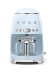 Smeg Dcf02 Retro Style Drip Coffee Machine, 1.4 Litre Tank - Pastel Blue