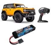 Traxxas 92076-4 TRX-4 2021 Ford Bronco 1/10 Crawler TQi + TRX 2S LIPO Orange