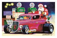 Summit Racing POP-CC10553 julkort, "Santa Self-Service Fill Up", 17,8x12cm