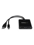 StarTech.com Mini DisplayPort to DP Multi Monitor Splitter - 2-Port MST Hub - videosplitter - 2 porte