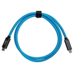 Kondor Blue Thunderbolt 4 USB 4.0 Type C cable Blazing 40G Speeds 5A 100W straight 3Ft