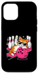 Coque pour iPhone 12/12 Pro Bowling Tenpin pour chat