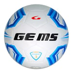 GEMS UN07-0302 Olympique Academy Unisex Ballon de Football Blanc/ZZURE Taille 3