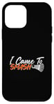 Coque pour iPhone 12 mini Jeu d'amour pour joueur de badminton I Came to Smash