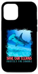 iPhone 13 Save the Ocean Protect the Sharks Animal Boys Shake 2024 Case