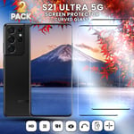 2 Pack Samsung S21 Ultra 5G - Härdat glas 9H - Super kvalitet 3D