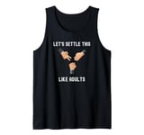 Funny Rock Paper Scissors Cute Old-School Decision Games Tank Top