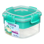 Sistema Snack To Go Box 2 Rum 400 Ml Blå, Lime, Pink, Lilla - 400 ml