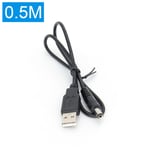 Rallonge d'alimentation CC,port USB vers 5.5x2.1mm,5.5x2.5mm,0.5 m,1m,2m - Type Marron