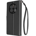 Case for Huawei Mate 50 Pro Video Stand Faux-leather Black