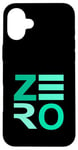 Coque pour iPhone 16 Plus Bleu sarcelle Aqua Zeroed In! Teal Aqua Graphic