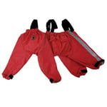 FouFou Dog 62554 Bodyguard de Protection étanche Chien Pants, Petit, Rouge