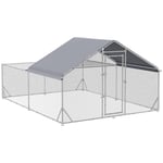 Walk-In Chicken Run, Galvanised Chicken Coop Water-Resistant Cover