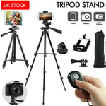 Universal Telescopic Camera Tripod Stand Phone Holder For iPhone Samsung Sony UK