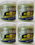 4 X Blue Magic olive oiL "ANTI BREAKAGE PROTEIN COMPLEX" Non greasy formula 390g