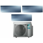 Bluevolution trial split climatiseur inverter série emura silver iii 7+12+18 avec 3mxm68n r-32 wi-fi intégré 7000+12000+18000 couleur argent