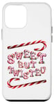 Coque pour iPhone 12 mini Sweet But Twisted. Bâtonnets de canne à sucre d'orge. Noël amusant