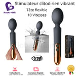 Stimulateur Vibromasseur Clitodirien Sextoy pour Femme Homme Couple Masturbateur