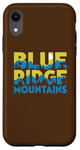 Coque pour iPhone XR Blue Ridge Mountains Typography Outdoors Art