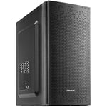 TACENS ANIMA AC6, Boîtier PC Micro ATX Compact, Refroidissement par Mailles en Façade, USB 3.0, Noir