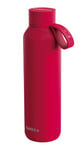 Quokka SOLID CON SUPPORTO CHERRY RED | TERMO BOUTEILLE EN ACIER INOXYDABLE AVEC SUPPORT 630 ML