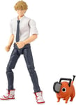 Bandai - Anime Heroes - Chainsaw Man - Figurine Anime Heroes 17 cm - Denji - Figurine articulée avec Accessoires - Figurine Manga - 37027