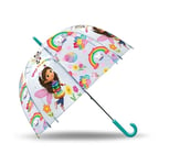 Gabbys Dolls House - Butterfly design Transparent Bell Umbrella 19"  Dome