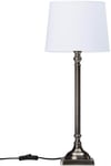 Margot Bordslampa 50cm Antiksilver/Vit