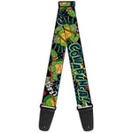 Buckle-down Sangle de guitare 2.0" Wide Classic TMNT Turtles Pose12 COWABUNGA! Pop Art