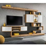 Ensemble Meuble TV "Palermo" 300cm Naturel & Anthracite