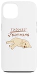 iPhone 13 Cute lazy sleeping Labrador Dog Lover to do list nothing Case