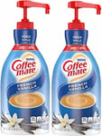 Coffee-mate Coffee Creamer, French Vanilla Pump Bottle, 1.5L Pack of 2 Blue