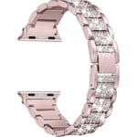 Armband Kompatibla med Apple Watch Band 38mm 40mm 41mm 42mm 44mm 45mm iWatch Series, Metallarmband Justerbart Armband