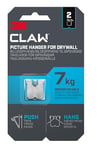 3M CLAW Picture Hooks for Hanging Paintings on Plaster Walls, 2 Hooks - Maximum Weight Tested up to 7 kg - Ideal for Attaching Heavy Objects, Mirrors, Home Decor, No Tools