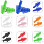 Soft Silicone Anti-noise Cancelling Ear Plugs Reusable Black