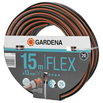 Tuyau Comfort FLEX 13mm (1/2 pouce), 15m Set GARDENA, pression d'éclatement 25 bar ; contient tuyau Comfort FLEX 13mm (1/2 pouce), 15m et dévidoir CleverRoll M, capacité jusqu'à 60m